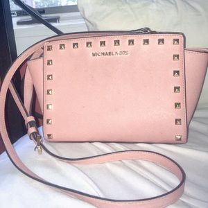 Michael Kors Pink Studded Shoulder Bag 2016